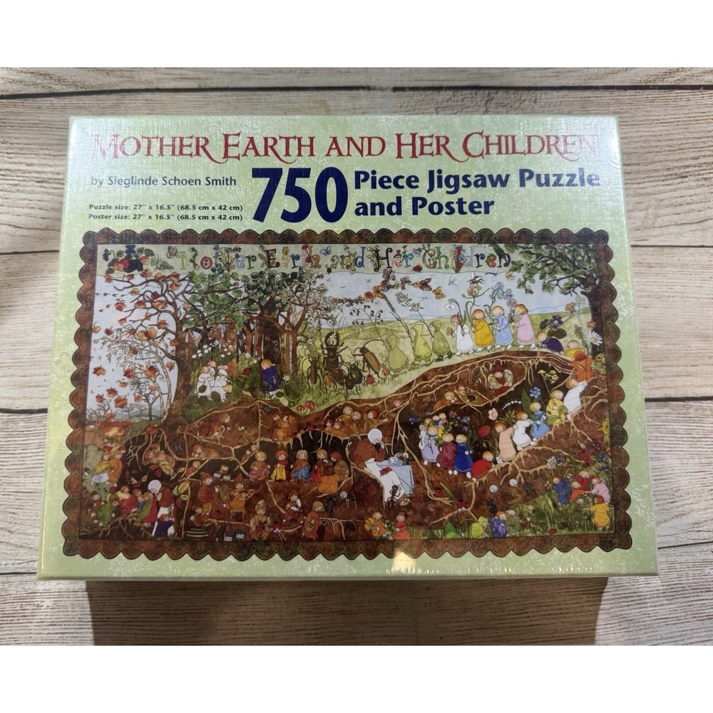 HTF Breckling Press Mother Earth and Her Children Puzzle 750 Piece New & Sealed
